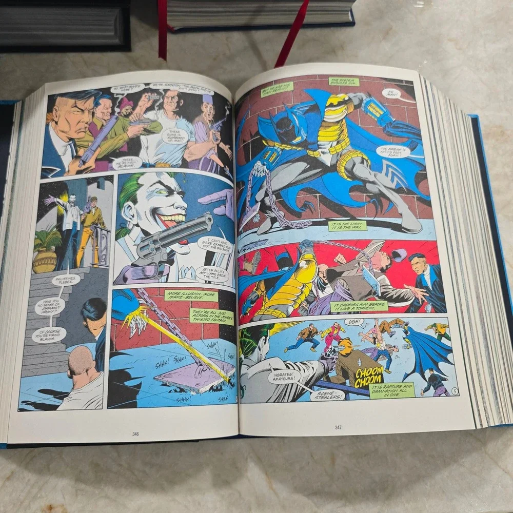 DC Comics Batman Knightfall Custom Bound Vol 1 2 Hardcover Set. One of a kind
